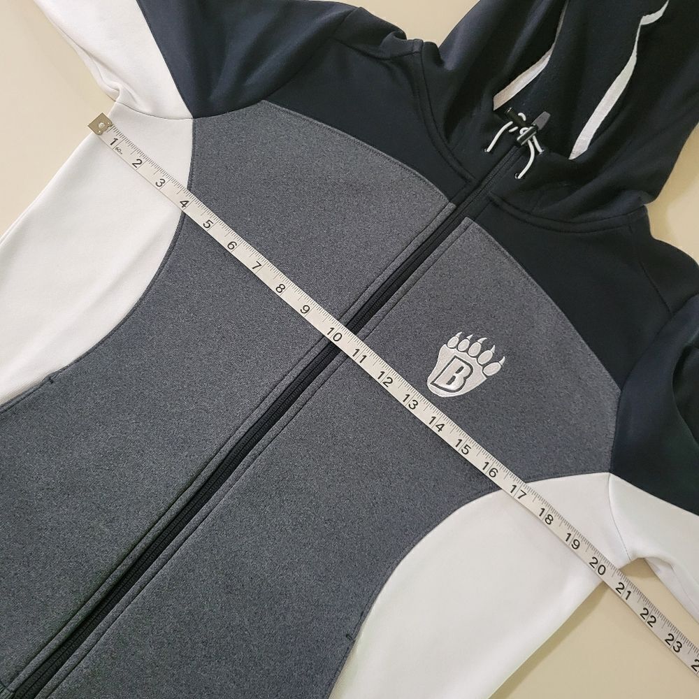 Sport-Tek Ladies Tech Fleece Colorblock Full-Zip Hooded Jacket - Picture 7 of 15